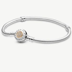 Moments Logo Clasp Snake Chain Bracelet